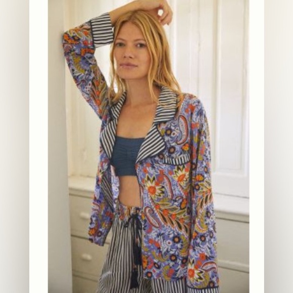 Anthropologie Other - Anthropologie Forest Fable Pajama Top